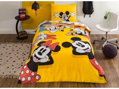 Постельное белье TAC - Disney Miskey & Friends (Turkey), подростковый комплект